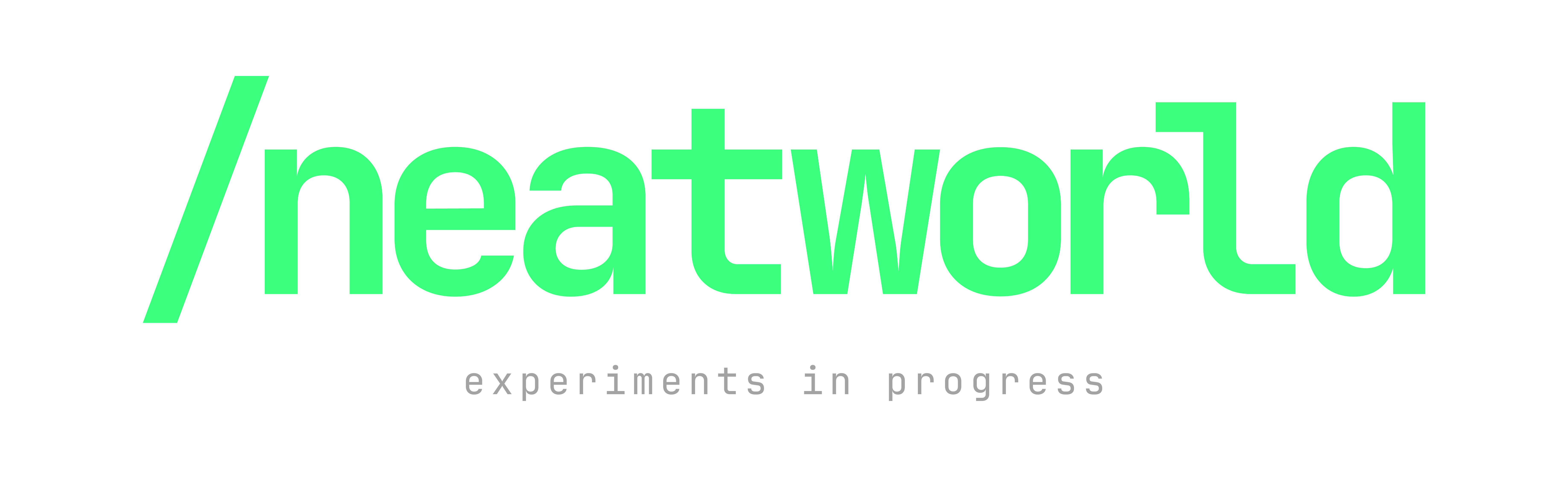 neatworld — experiments in progress